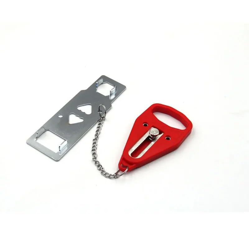Loquet de porte portable double tête rouge système verrouillage amovible maison