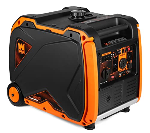 WEN 56450iX Dual Super Quiet 4500-Watt RV-Ready Portable Inverter Generator with Fuel Shut-Off and CO Watchdog Black - Image 3