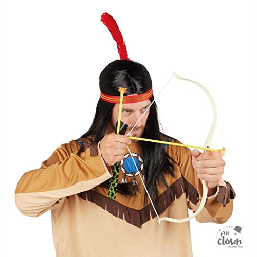 P'tit Clown- Arc avec flèches, 38003, Blanc, 52 x 12