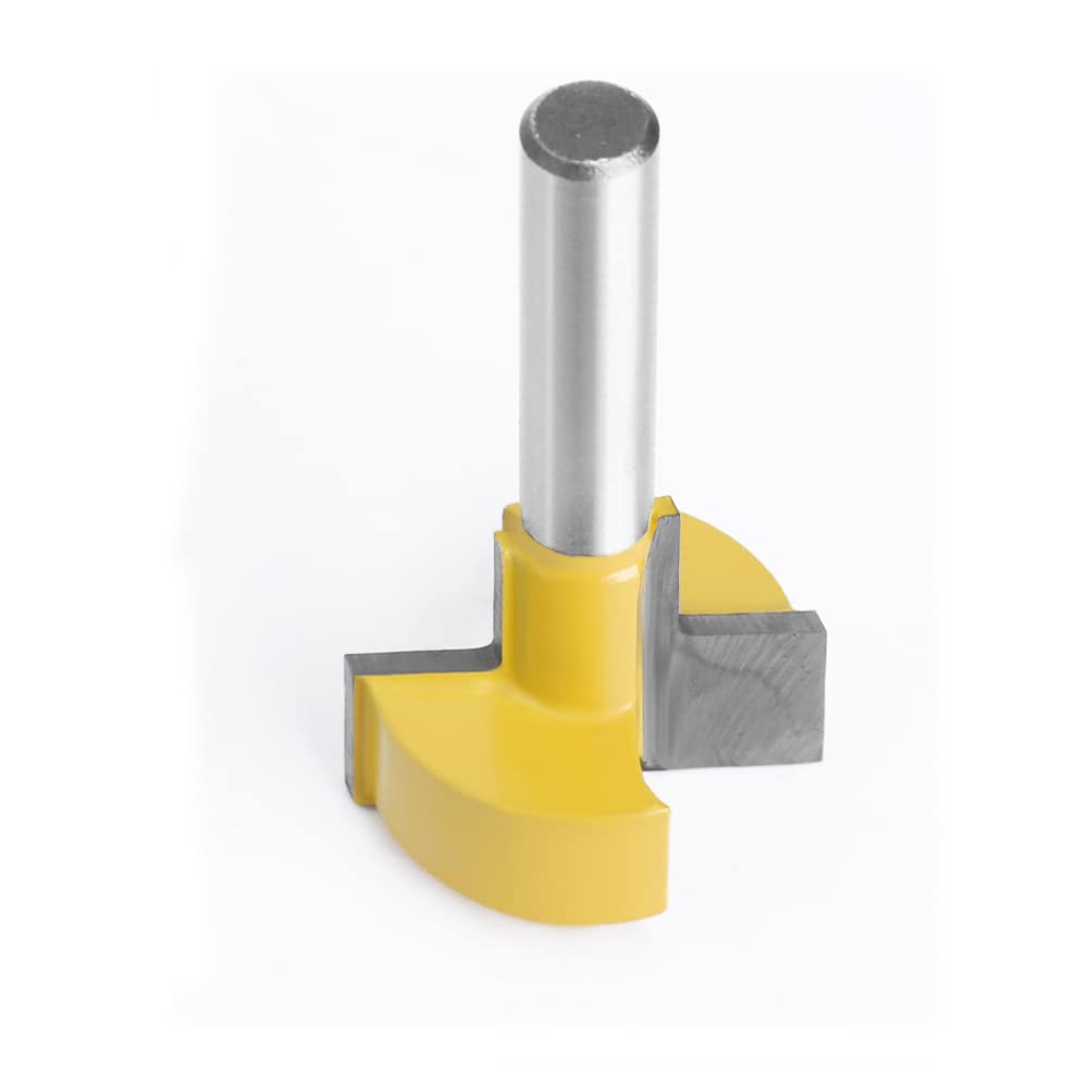 T-Slot Fresa per Scanalature Legno da 8 mm Punta del Router di Taglio a Filo con Doppia Scanalatura Fresa Lavorazione Legno da 8 mm Punta del Router di Taglio a Filo