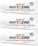 PHYTOZINE Anti Fungal Cream For Skin With 1% Tolnaftate - Ringworm Treatment For Humans - Effective Athletes Foot Treatment Cream - Nourished by 15+ Natural Oils & Botanicals - Made in USA-1 oz (3 Pc)