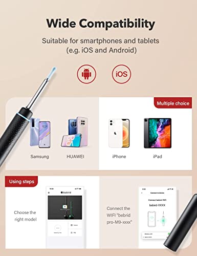 Bebird Pro Ear Wax Removal Tool With Hd Camera And 6 Led Lights,Ear Cleaner Expert For First Use And Smaller Ears,Fda Cleared Ear Camera And Wax Remover,For Ios,Android Phones #TOP5