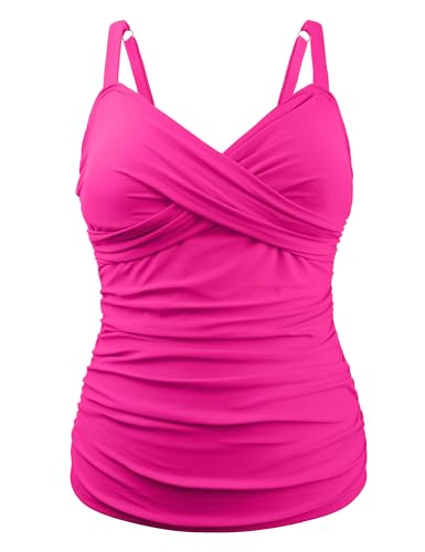 Tankini à armatures d'une finition haut de gamme et décolleté drapé chic