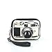 Stylish Film Camera Image Zippered Canvas Wallet Wristlet Coin Purse (Black)