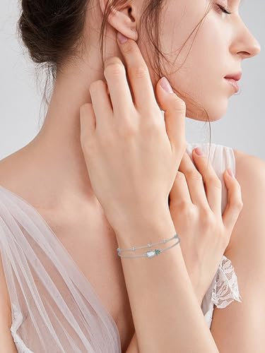 Image of Nature Style Bracelet for Women Charm Link Bracelet Adjustable Pineapple /Dragonfly /Butterfly /Daisy /Highland Cow Anklet Bracelet 925 Sterling Silver Anniversary Jewelry Birthday Gifts
