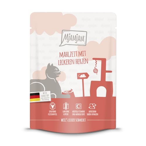 Produktbild von MjAMjAM Katzen Nassfutter Mahlzeit mit Herzen - 300 g
