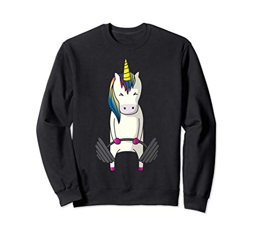 Unicorn Deadlift Funny Fitness Gym Workout Sudadera