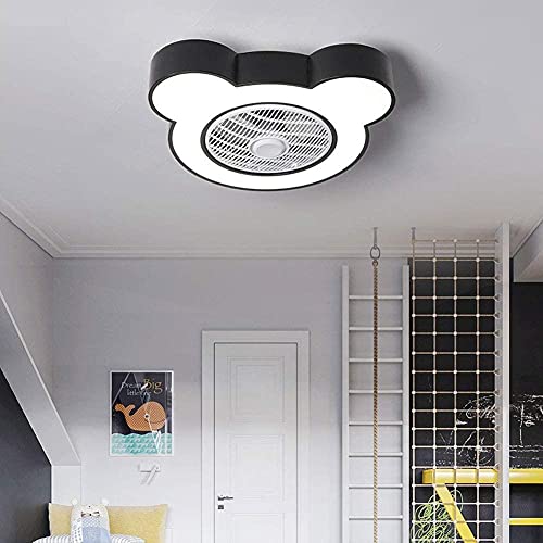 Ventilateur de plafond rose 3 vitesses et lumière LED protection yeux