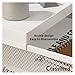 Metal File Stack Stackable Desk Organizer Office Desktop Organizer Multilayer File Tray with a Hanging Pen Holder Desk Organizer(4-Tier-A-White)