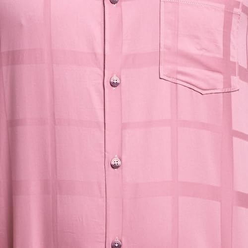 Image of Park Avenue Men's Solid Pattern Slim Fit Pure Cotton Full Sleeve Cut Away Collar Casual Shirt