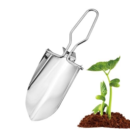 Herramienta de Jardinería Palita de Mano,Herramienta de Jardín Ergonómica de Acero Inoxidable,Palitas para Jardinería Y Plantación - para, Transplantar, Preparar la Tierra y Sembrar en