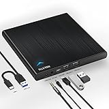 Las unidades DVD con función HUB NOLYTH unidad de DVD externa de CD tiene 2 puertos USB tipo A y se pueden utilizar como concentrador. Cuando reproduzcas esta unidad DVD externa en el ordenador, puedes cargar tu teléfono o conectar el mouse/teclado USB para trabajar con tu ordenador a través de los 2 puertos USB tipo A de esta unidad de DVD de CD. Este disco de CD resuelve eficazmente el problema de los puertos USB insuficientes en su ordenador.