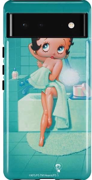 Skinit Pro Phone Case Compatible with Google Pixel 6 - Officially Licensed Betty Boop Bathing Design