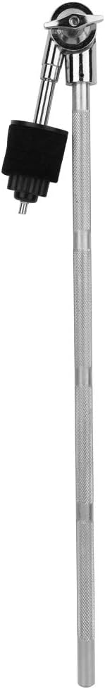 Drum Cymbal Holder Arm Clamp, Percussion Instrument Replacement Parts, Adjustable Cymbal Stand Mount with Silver Finish, Sturdy Drum Kit Accessory for Professional Drummers and Beg