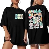 Outer Bank Shirts Pogues for Life Shirt Women Beach Tops Summer Sunflowers Graphic Tees Oversized Short Sleeve top