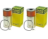 Pair Set of 2 Engine Oil Filters PF 1055/1 X For W123 W126 240D