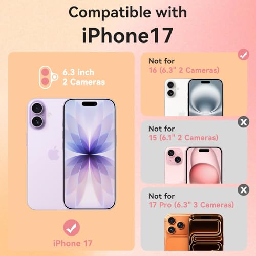 ChiCsFleur for iPhone 17 Case - Camera Protection Colorful Bloom Collage - image 9