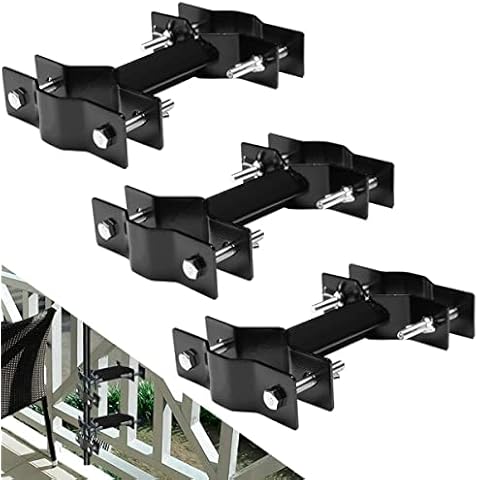 Umbrella Deck Mount, Patio Umbrella Bracket Torch Holder Attaches to Railing, Umbrella Poles Clamp Railing Mount, 3 Pack Black Cover