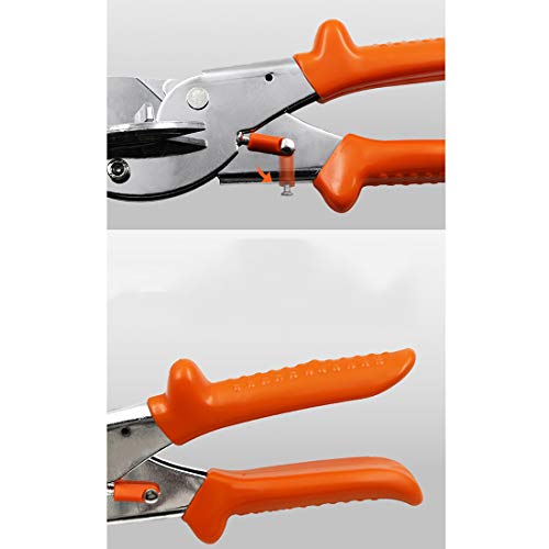 Multi Angle Mitre Shear Cutter 45-135 adjustable degree, Adjustable Angle Scissors Multi Scissor Angled Miter Cutter for Cutting PE Plastic Soft Wood Trunking Shears PVC