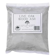 Live Oak Wood Ash - All Natural Clean Sifted Premium MultiUse Hardwood Ashes 5 lbs