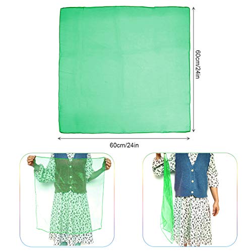 Jongliertücher SumDirect 7 Stück 60×60 cm bunte Chiffontücher
