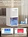 Dehumidifier, 60 OZ Water Tank, Dehumidifiers for Home, 500 sq. ft. Dehumidifier for Basement Bathroom Bedroom with Auto Shut Off, 7 Colors LED Light, Quiet Dehumidifiers with Sleep Mode (White)