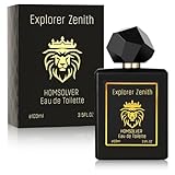 Homsolver Men’s Cologne Long Lasting- Crisp Green Apple & Fresh Mint Scent - Clean Formula Eau de Toilette for Daily Wear, Office & Gym - Premium Gift for Him Men - 3.4 Fl Oz