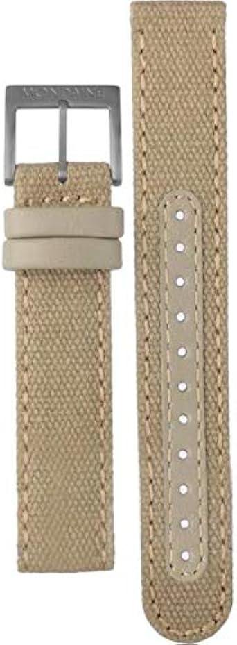 Cinturino Mondaine canvas, 16 mm, colore beige, cordura e pelle :  Amazon.it: Moda