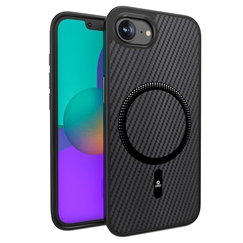 ONES Carbon Fiber Texture Compatible with Magsafe Case for iPhone 17e / 16e Military Grade Drop Protection Shockproof Anti-Yellowing Anti-Fingerprint Anti-Scratch Phone Cover by ONES - Used condition - US$11.68