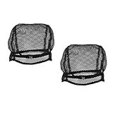 Beavorty 4pcs Adjustable Black Mesh Wig Caps for Wig Making Strong Stretchable Hair Weaving Net Easy to Use Wash for Hair Weaving Projects
