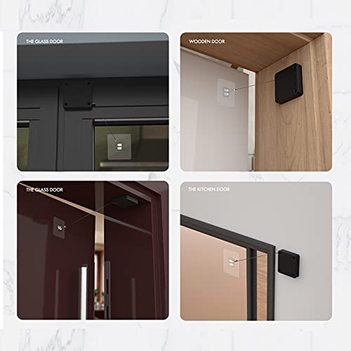 Cierrapuertas automático con sensor multifuncional autoadhesivo para interior 7