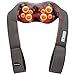 Produktbild ATMOKO Kabellos Nackenmassagegerät Shiatsu Massagegerät Aufladbar mit Wärmefunktion und Vibration, 3 Einstellbare Stärke, Waschbar & Ultraleicht Ideal für Hause, Büro