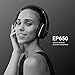 August EP650 Bluetooth Wireless Over-Ear Headphones with aptX Low Latency, NFC, Multipoint Pairing, Wired Option, Built-in Microphone - Black