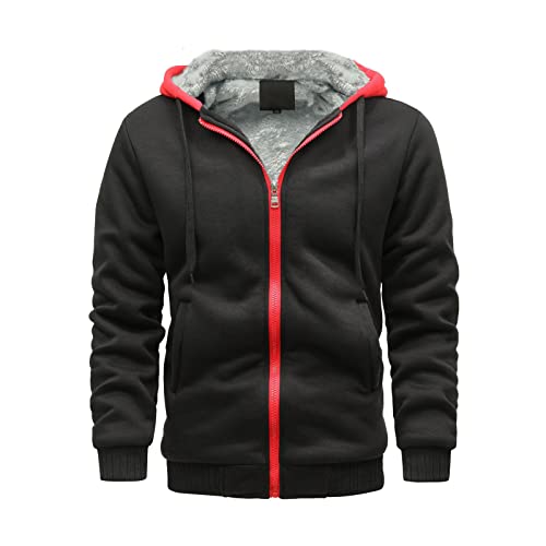 Pullover Hoodie Men‘S Zipper Pullover Long Sleeve Hooded Sweatshirt Tops Blouse Mens Sweatshirts2