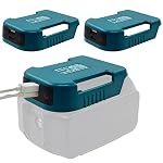 BTRUI – 2 Pack USB Ladegeräte Adapter für Makita 18V Akku, mit USB &
