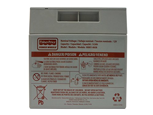 power wheels 12v 9.5 amp battery