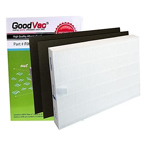 GoodVac Filter Sharp FP-A60UW FP-A80UW Air Purifier Replacement Filter and 2 Carbon Pre-Filters Replaces FZ-A60HFU FZ-A80HFU Cover