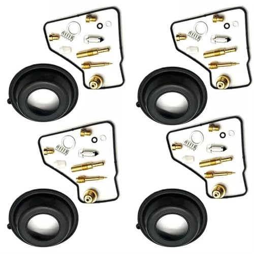Kit de reparación de carburador de motocicleta VF500 juego de 4 piezas de diafragma 3