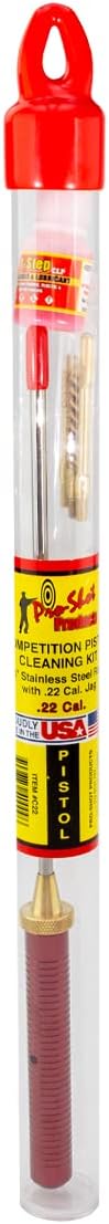 Pro-Shot Classic Tube Gun Cleaning Kits: Compact Modular Cleaning Systems for Pistols, Rifles & Shotguns, Stainless Steel Rods, Brass Patch Holders, Travel-Ready Storage Tubes, Made in USA