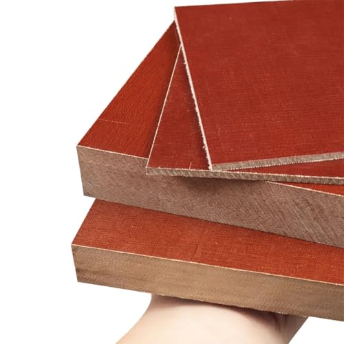 EDFMGH 1pcs Phenolic Bakelite Sheet, Composite Insulated Board, Electrical Wooden Fabric Plate Resin Laminate Thick 2/3/4/5/6/8/10-50mm(12x200x300mm)