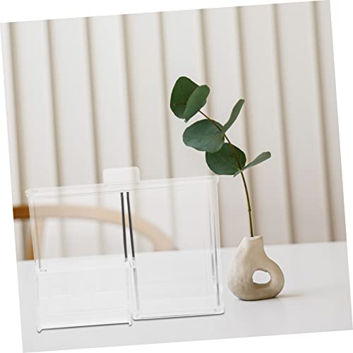 NOLITOY 2 Peças Caixa De Armazenamento De Cosméticos Suporte Transparente Recipiente Transparente Su