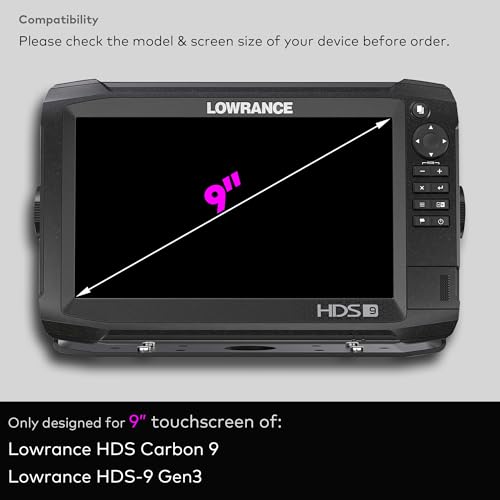 INNOSURE Premium Tempered Glass Screen Protector designed for Lowrance HDS Carbon 9, Lowrance HDS-9 Gen 3 Fishfinder 9-Inch Touchscreen Anti Scratch/Glare (Matte) - Thumbnail 2