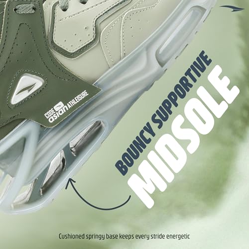 Image of ASIAN Basket-11 Men's Mid-Top Sneakers with Full TPU Sole, Dual-Pillar Bounce Cushioning, Memory Foam Shoes, Premium Design and Arch Support for Sports