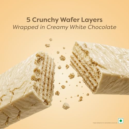 Image of LuvIt. Chocwich White Crispy Wafer Chocolates | Crunchy & Delicious | Bars (400 g)