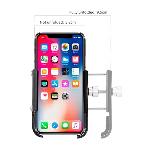 Support de téléphone pour vélo Red-360 avec fixation guidon moto