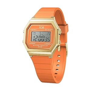Ice-Watch – ICE digit retro White gold – Wit dameshorloge met kunststof band – 022049 (Small)