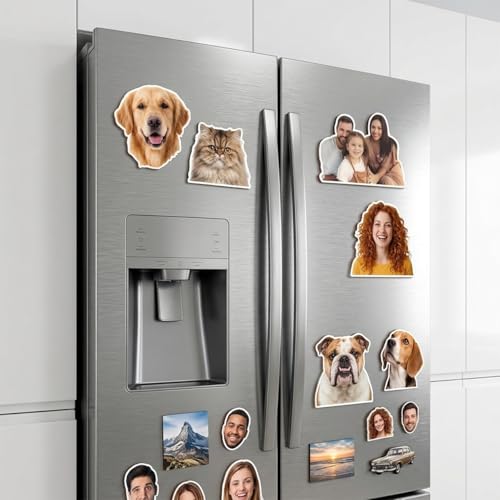 Imán decorativo personalizado para refrigerador en acrílico miniatura 6