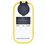 refractometro cafe Excelente rendimiento: pantalla digital BRIX / TDS con doble escala, con la que se pueden medir tanto la concentración de café (TDS) como el contenido de azúcar del café (BRIX)