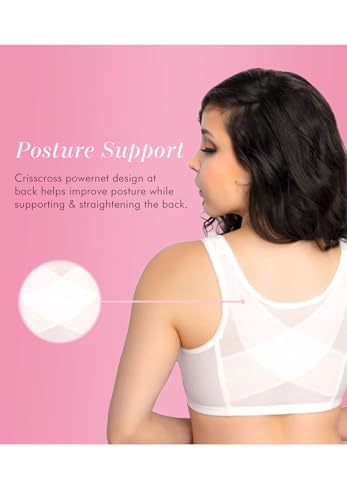 Exquisite Form 5100565 FULLY Lace Wireless Back & Posture Support Bra with Front Closure3