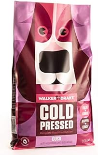 Walker & Drake Premium Complete & Natural Dry Cold Pressed Dog Food, 10kg Duck, Hypoallergenic, Grain & Gluten Free